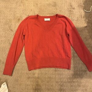Old Navy Pink V-Neck Sweater Classic Knit